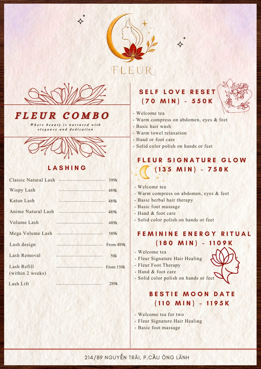 FLEUR COMBO — Lashing & experience combos