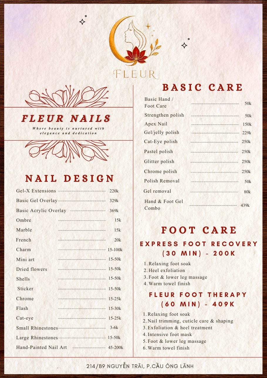 FLEUR NAILS — Nail Design, Basic Care & Foot Care