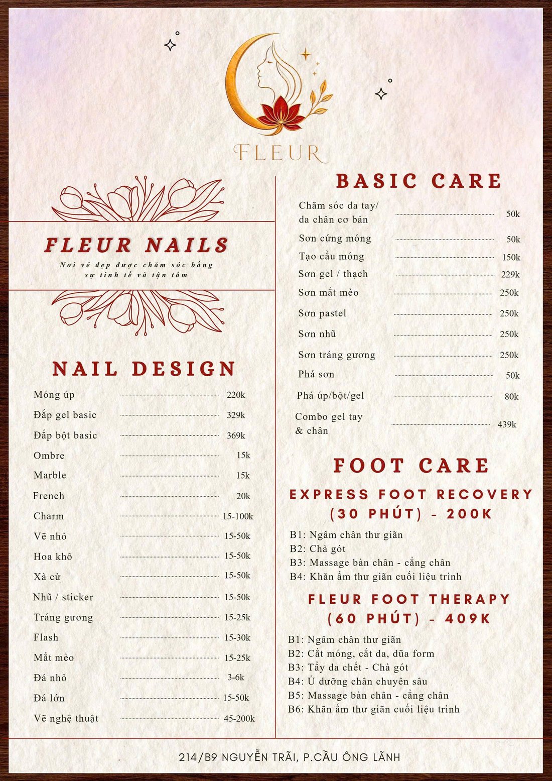 FLEUR NAILS — Nail Design, Basic Care & Foot Care